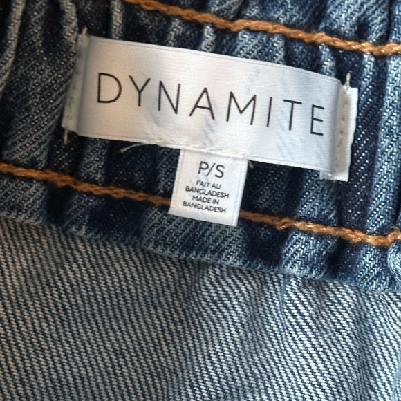 Paperbag Waist Jean Skirt - Picture 2 of 8